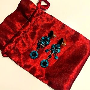 Blue Crystal Earrings